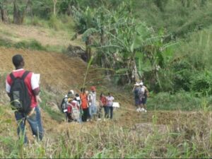 Oshane Bryant Geology Fieldwork with Professor Simon Mitchell