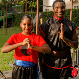 KUKIBO Student Lianne & Student Instructor Oshane Bryant