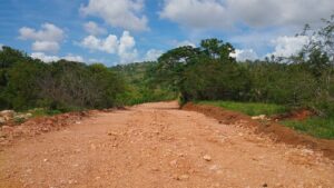 Newly Cut Road leading to Christiana BUE Hole & Waterfall