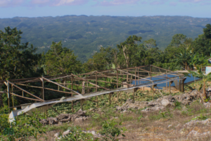 Damaged Farm house in Manchester, Jamaica caused by Hurricane Beryl 