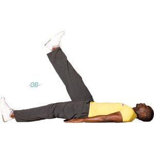 Alternate Leg Raise (lay on back)