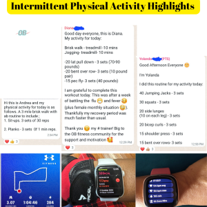 Intermittent Physical Activity