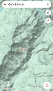 Satellite Imagery of Gofa, Ethiopia.