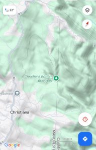 Christiana Blue Hole Location. 